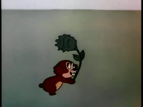Gopher running with plant Stock Footage 261022372