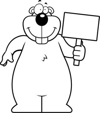 Gopher Sign Stock Illustration