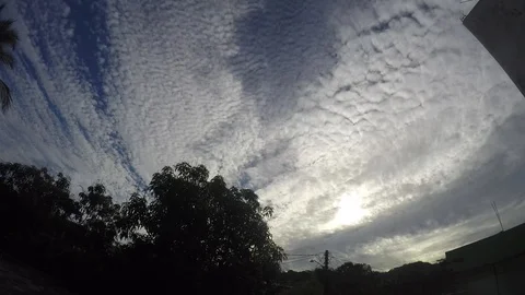 GOPR8555 amazing afternoon cloud layers n patterns x Stock Footage