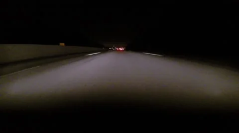 GoPro attached to bumper of car at night - 54 Stock Footage 63216751