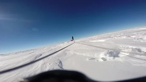A gopro attached to a parasail Stock Footage 79978128