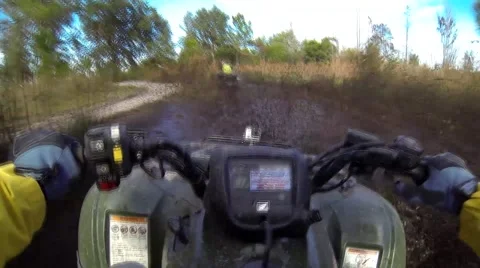GoPro ATV Mudding POV Stock-Footage 44449289