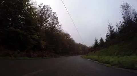 GoPro camera on carbumper (low angle) Stock Footage 43237287