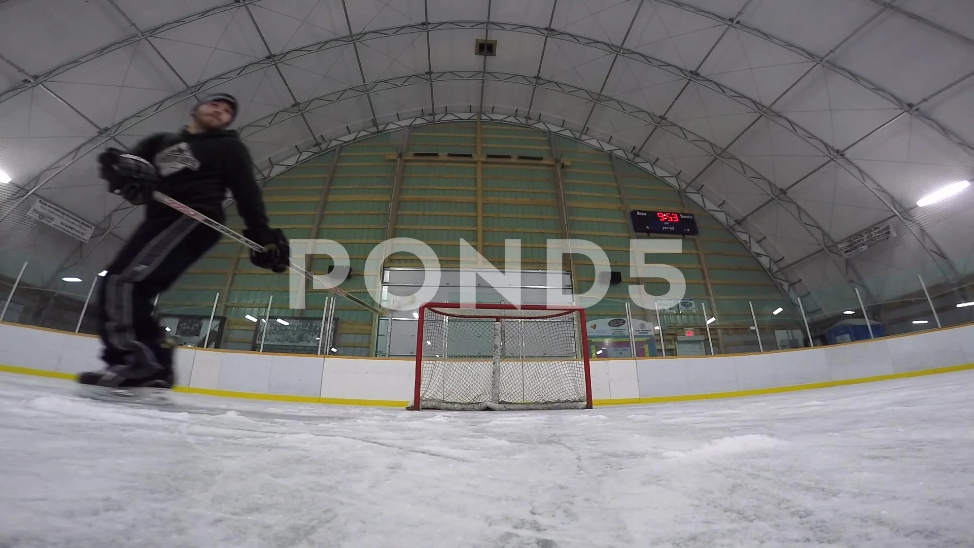 Gopro Closeup Of Hockey Player Deflectin Stock Video Pond5