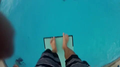 GoPro Flip Into Water Stock Footage 64216677
