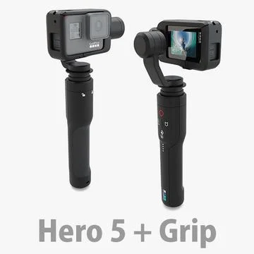 GoPro Hero 5 + Karma Grip 3D Model