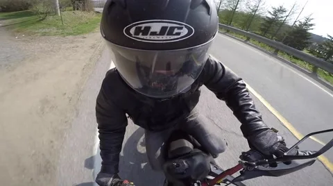 Gopro motorcycle cool angle Stock Footage 63072483