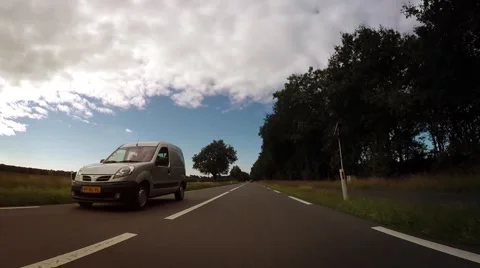 GoPro mounted on car - low angle Stock Footage 41442908