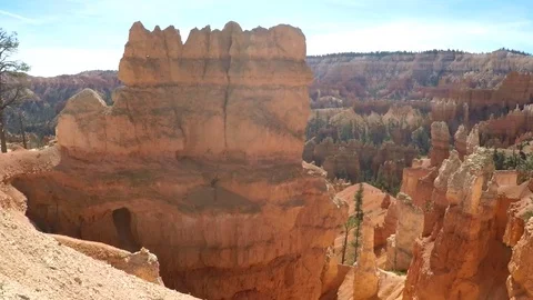GoPro Pan of Bryce Canyon Stock Footage 79576922