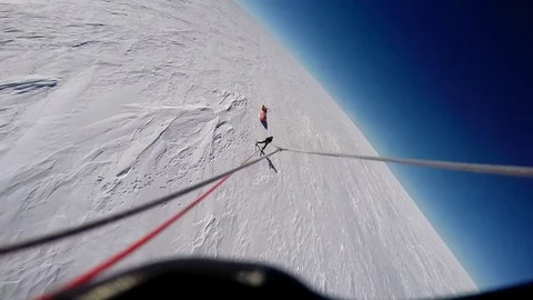 A gopro from a parasail Stock Footage 79978484
