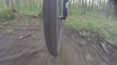 GoPro shot of front tire Vídeo Stock 33972004