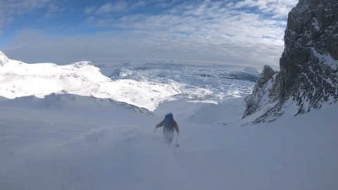 GoPro Slow Motion Follow Cam Powder Stock Video Pond5