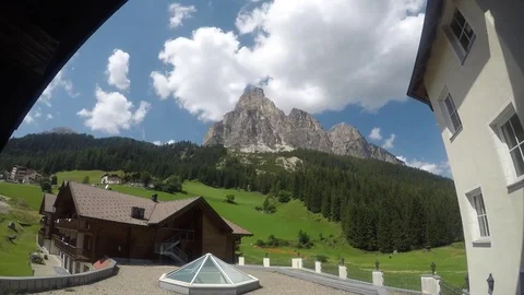 GoPro Time-Lapse in the Dolomites Stock Footage