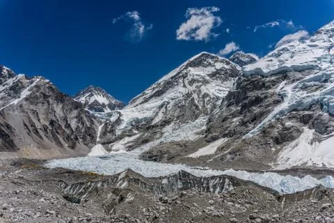 Gorak Shep to EBC, Nepal Stock Photos