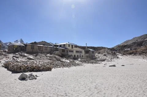 Gorak Shep Foto stock