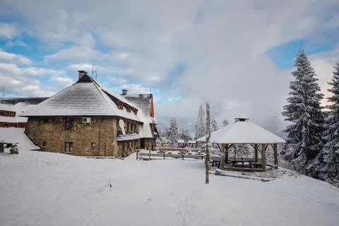 Gorce Mountains in winter Foto stock