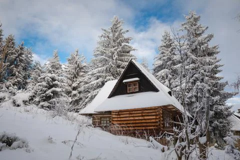 Gorce Mountains in winter Foto stock