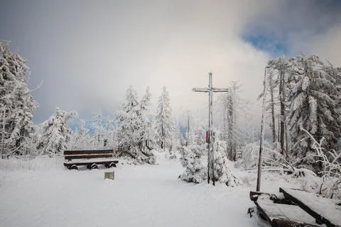 Gorce Mountains in winter Stock-Fotos