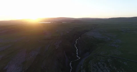 Gordale sunset two Stock Footage 86350140