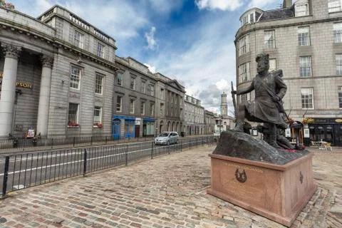 Gordon Highlanders Statue Stock Photos