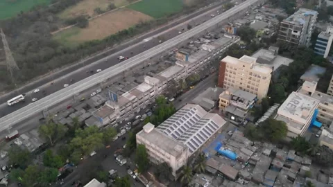 Goregaon drone shoot Stock Footage 202033078
