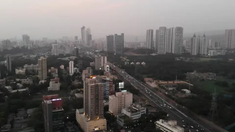 Goregaon drone shoot Stock Footage 202033079