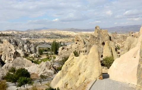 Goreme open air museum,monastic complex with rock-cut cave churches,Turkey Stock Photos