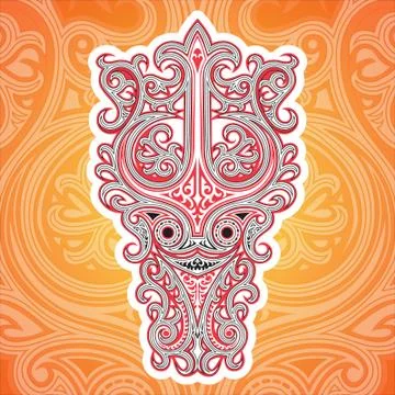 Gorga Batak Singa-singa Stock Illustration