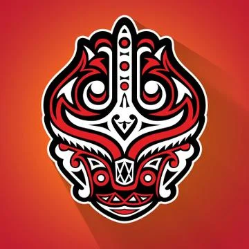 Gorga Batak Vector Stock Illustration