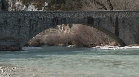 Gorge de Verdon Bridge Close Up Stock Footage 35525665
