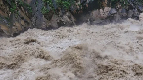 Gorge flood Stock Footage 78841430