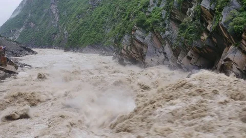 Gorge flood Stock Footage 78841447