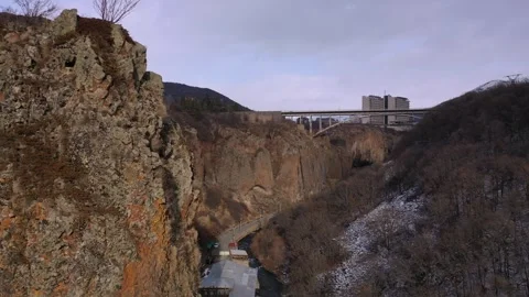 The gorge of Jermuk 13 Video stock 337588594