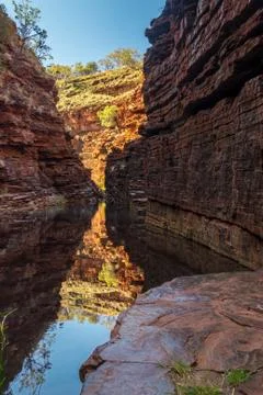 Gorge in  Karijini national park, Western Australia Stock Photos
