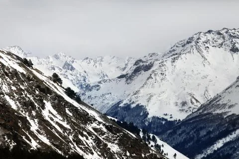 Gorge in mountains Stock Photos