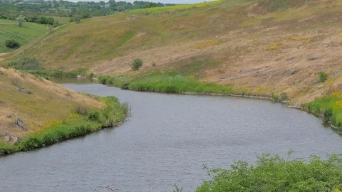 Gorge With a River Stock Footage 126965132