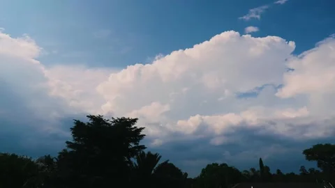 A gorgeous 8k timelapse of cloud lapse of a storm brewing over Johannesburg Stock Footage 259594130