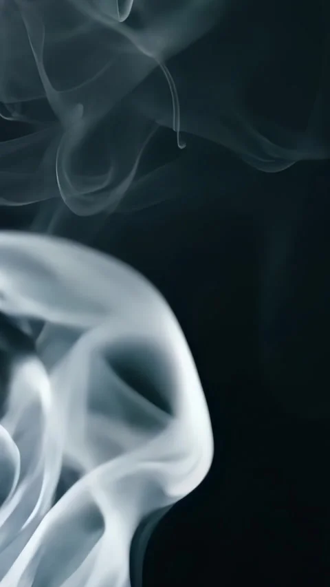 Gorgeous and Elegant Smoke Patterns Captured on a Dark Background for Visua.. Stock Footage 300707295