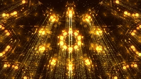 Gorgeous Background Flicker Particles Golden Animated Glitter Flares Stock Footage 87205758