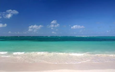 Gorgeous Beach in Summertime Stock Photos