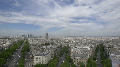 Gorgeous cityscape of Paris Stock Footage 59869607
