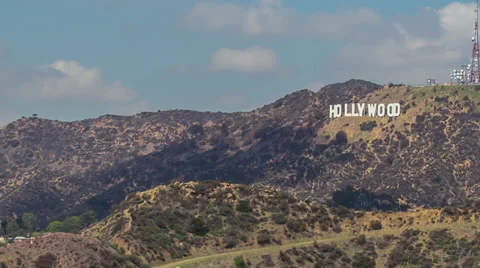 Gorgeous Clouds Hollywood Time Lapse Stock Footage 37531339