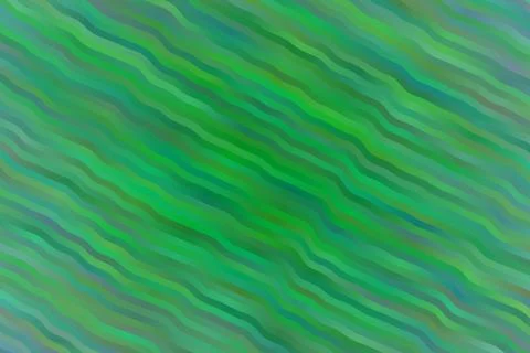 Gorgeous Green waves abstract vector background. Stock Illustration