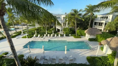 Gorgeous Luxury Pool in Florida Stock Footage 254909117