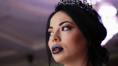 Gorgeous model has fun, smile and laughter 스톡 동영상 78969301