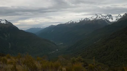 Gorgeous Mountain Valley View Stock Footage 140611053