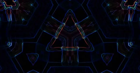 Gorgeous Multicolor Abstract Line Pattern Background Seamless Loop Stock Footage 160740140