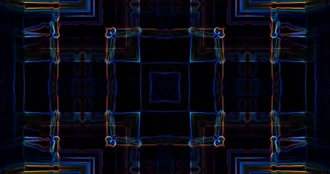 Gorgeous Multicolor Abstract Line Pattern Background Seamless Loop Stock Footage 160765891