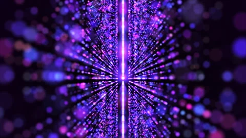 Gorgeous multicolored futuristic light rays shining and reflecting in the space Stock Footage 275276290