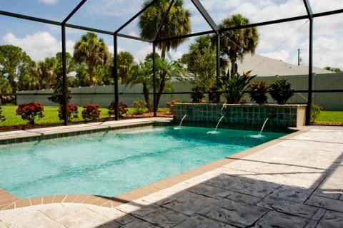Gorgeous new pool Foto stock